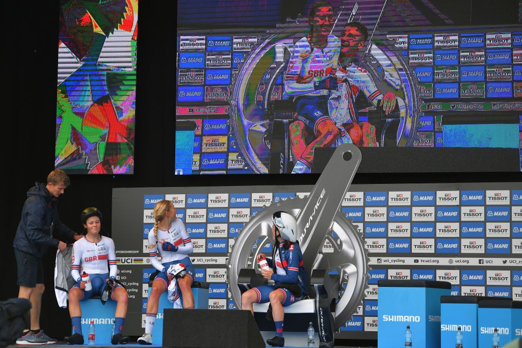 The British women sit in the hot seat after setting the quickest time