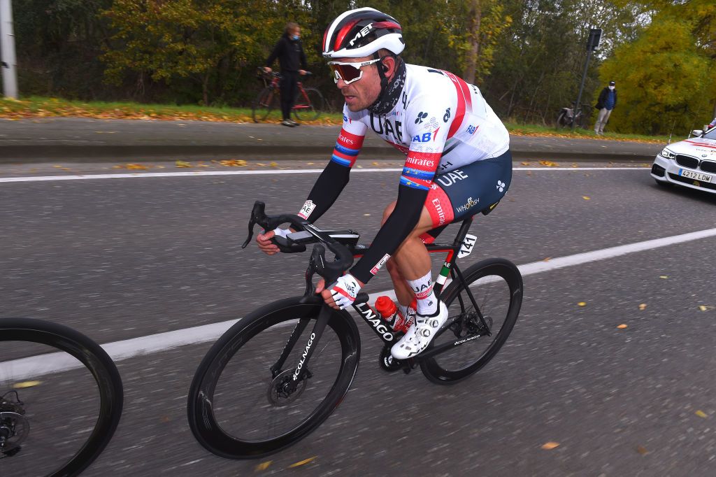 SCHOTEN BELGIUM OCTOBER 14 Alexander Kristoff of Norway and UAE Team Emirates during the 108th Scheldeprijs 2020 a 1733km stage from Schoten to Schoten Scheldeprijs FlandersClassic SP20 on October 14 2020 in Schoten Belgium Photo by Luc ClaessenGetty Images