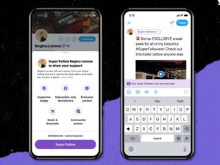 Twitter Super Follow Mockup
