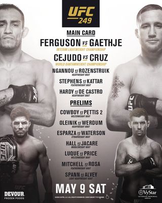 UFC 249 card