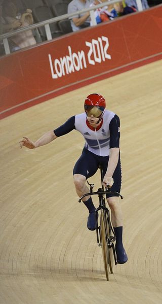 Ed Clancy (Great Britain) earned the bronze medal in the men's omnium.