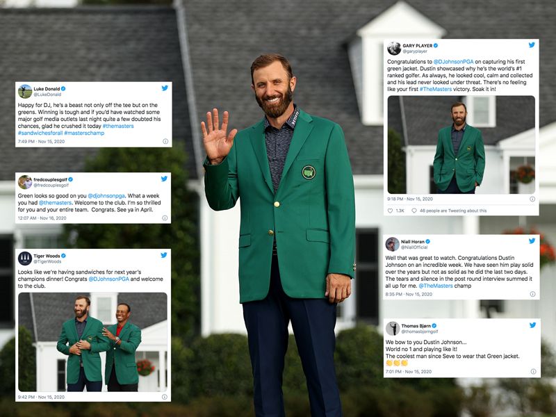 How Social Media Reacted To Dustin Johnson&#039;s Masters Win