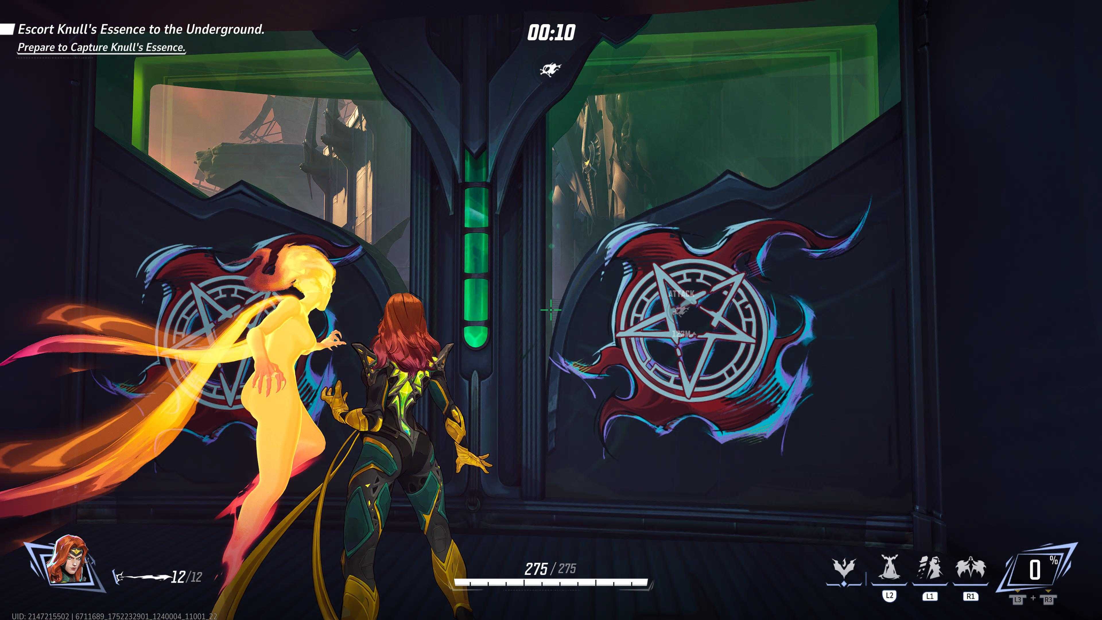 Phoenix waits in the pre-match area on Klyntar