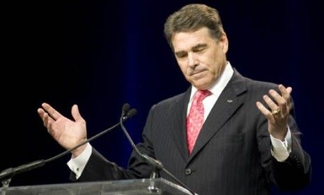 Gov. Rick Perry (R-Texas) led 30,000 in prayer Saturday - an event that has critics divided over its political influences. 