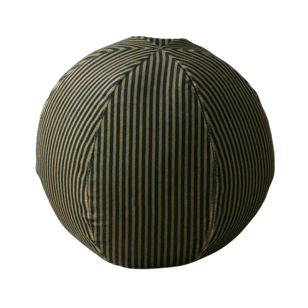Striped Velvet Ball Pillow by Sarah Sherman Samuel