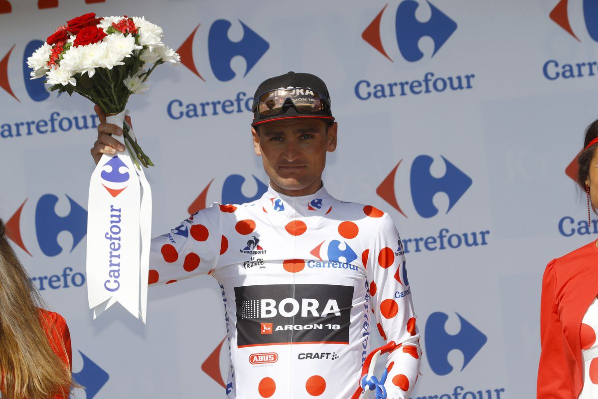 Paul Vo&szlig; (Bora-Argon 18) took the mountains jersey on stage 1 of the Tour de France