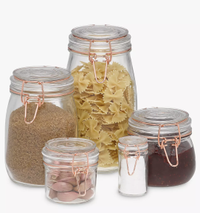 House by John Lewis Copper Wire Clip Top Jar | £5 at John Lewis