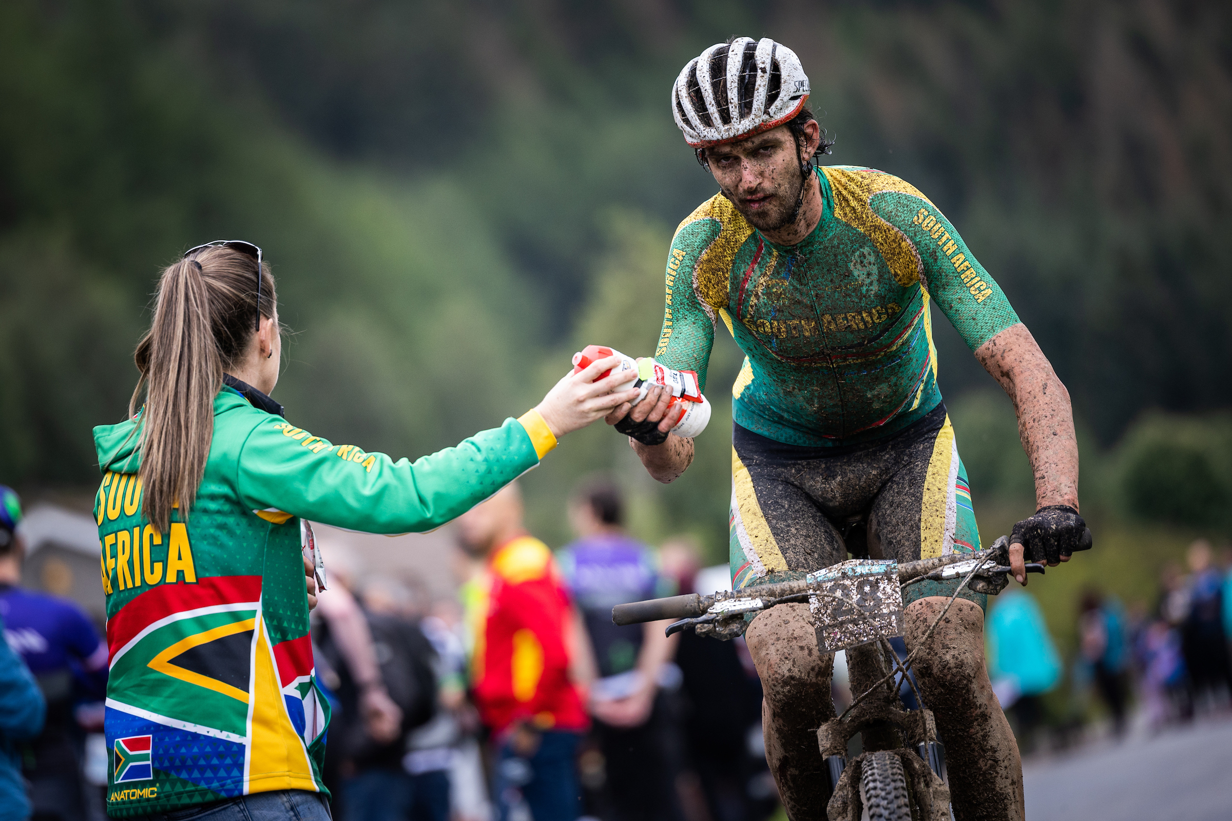 Matt Beers at the mountain bike marathon World Championships 2023