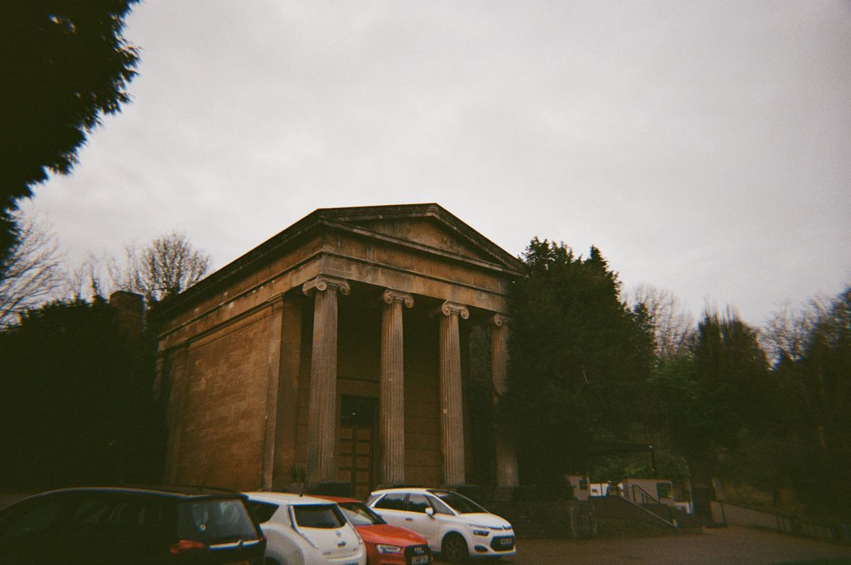 A photo of building at Arno's Vale, Bristol, taken on a Kodak Ultra F9 35mm film camera