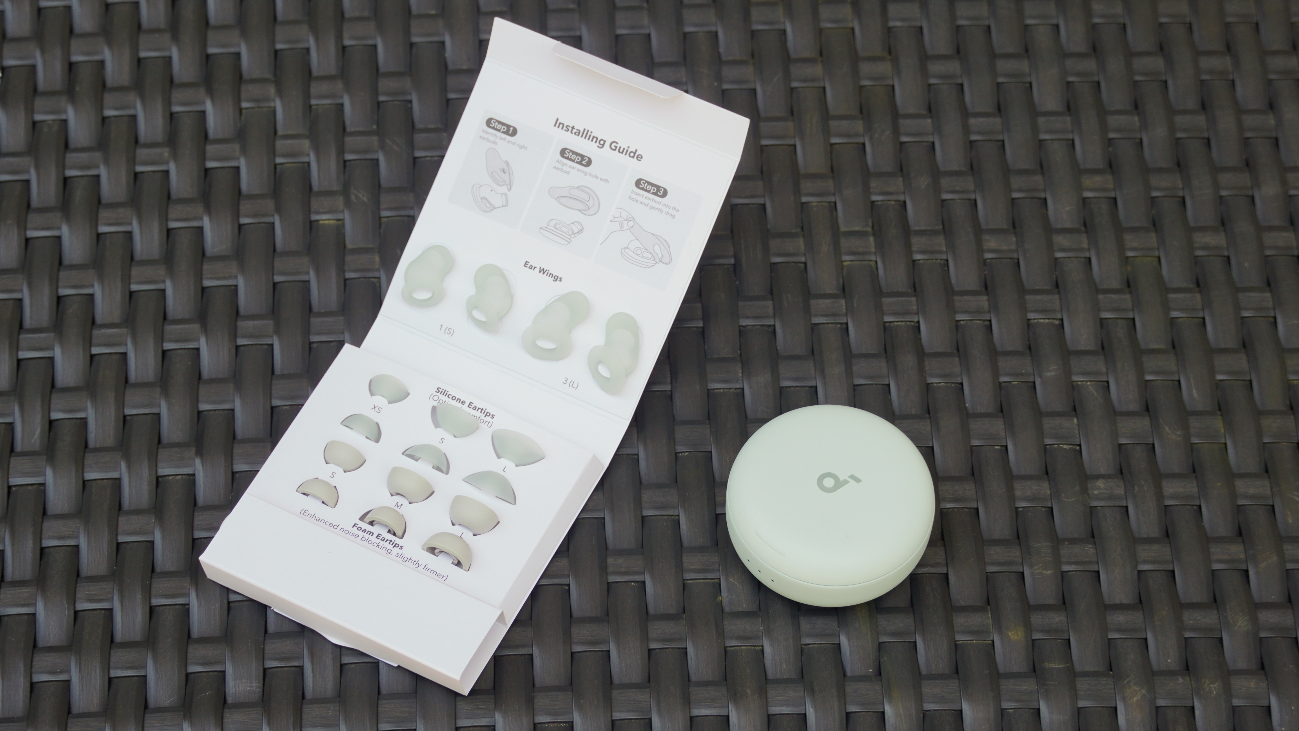 The Anker Soundcore Sleep A30 earbuds.