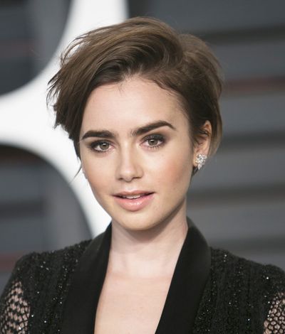 Behold: Lily Collins' 3-Step Action Plan for Getting the Coolest Cut ...