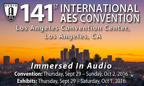 AES Los Angeles Convention Calendar of Events Goes Live