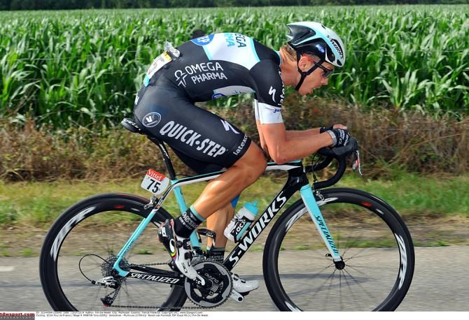 Tony Martin (Omega Pharma-Quickstep) puts in a 59km time trial to win stage 9