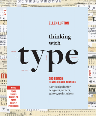 Thinking with Type book cover showing type examples in background