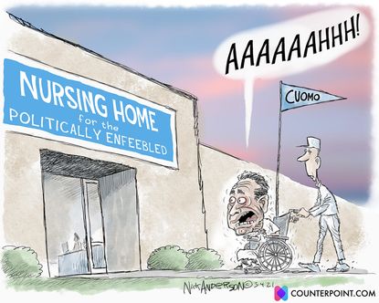 Political Cartoon U.S. cuomo nursing home sexual harassment scandals