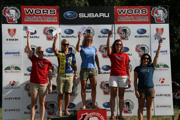 Women's elite podium at the Border Battle