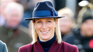 Zara Tindall attends Festival Trials Day at Cheltenham Racecourse on January 27, 2024