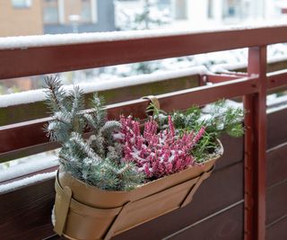 Winter balcony