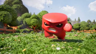 Meat Boy running in 3D.