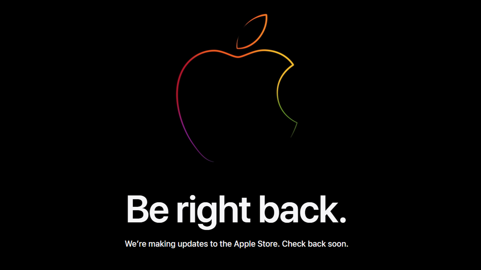 Apple Store online Saya akan segera kembali
