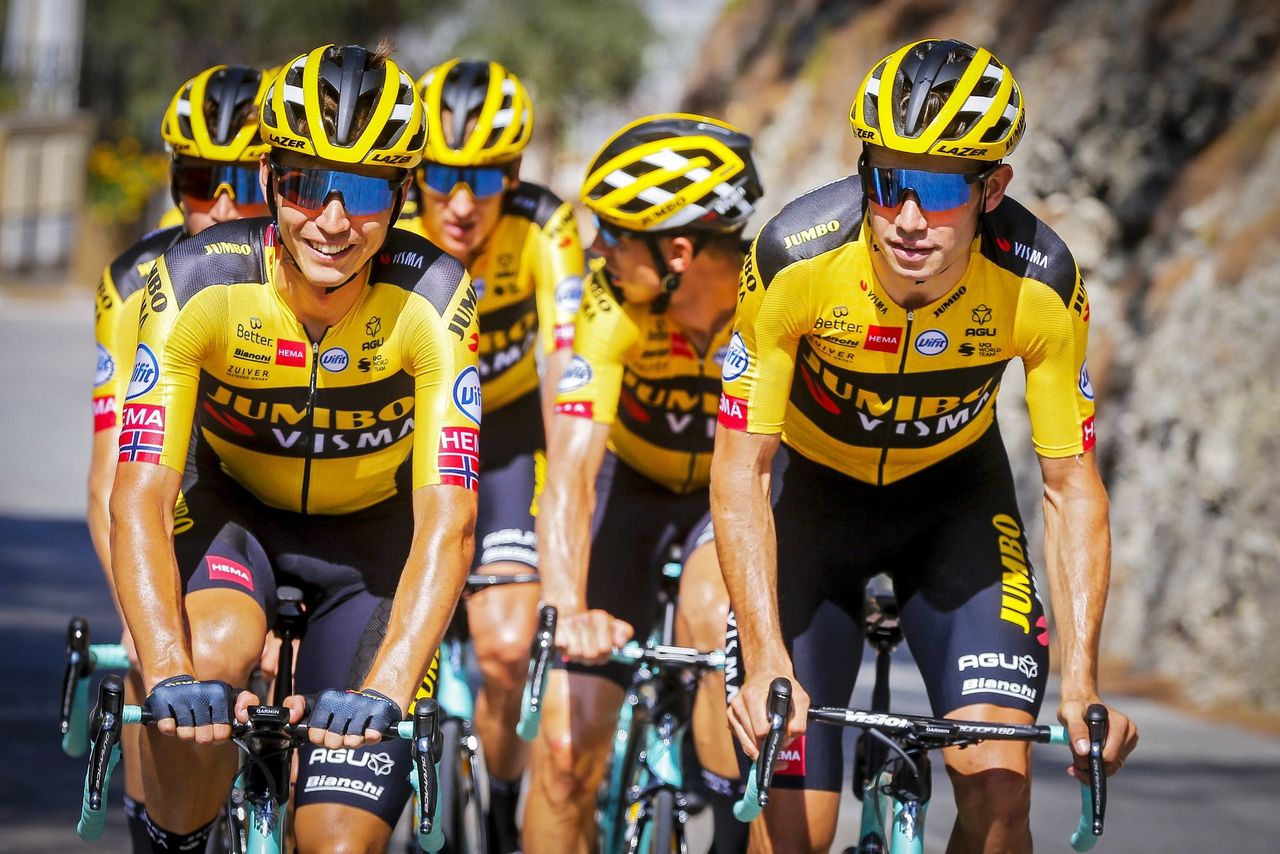 Tour de France 2020 107th Edition Training 27082020 Amund Grondahl Jansen NOR Team Jumbo Visma Wout Van Aert BEL Team Jumbo Visma photo Jan De MeuleneirPNBettiniPhoto2020