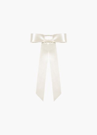 Sasha Bow Barrette -- Ivory