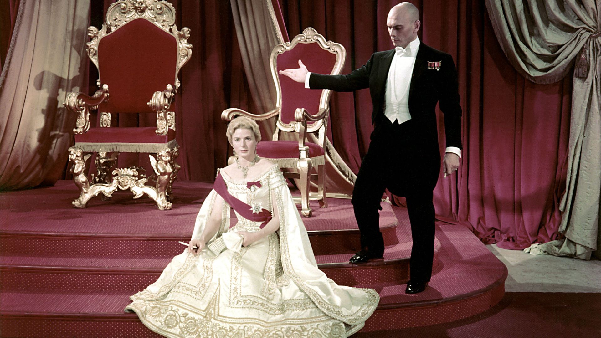 Ingrid Bergman and Yul Brynner in Anastasia