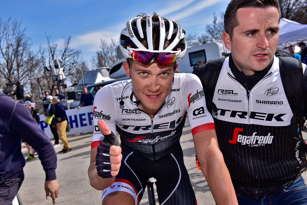 Riccardo Zoidl (Trek - Segafredo) after winning stage 4 in Croatia