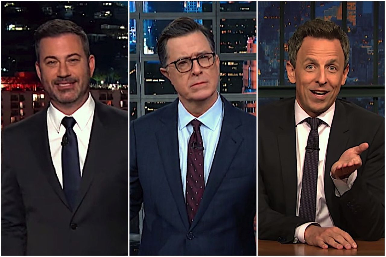 Late night hosts on William Barr