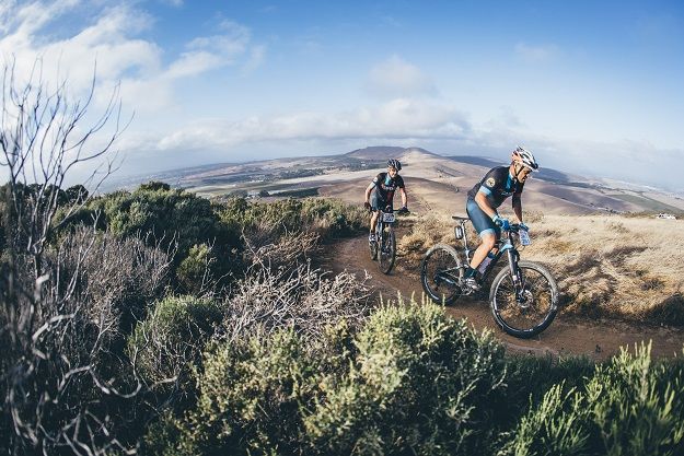 Hans Jensen and Timothy Blegenhout ride together