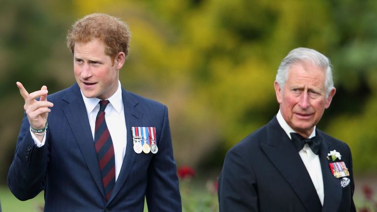 london, united kingdom june 09 embargoed for publication in uk newspapers until 48 hours after create date and time prince harry and prince charles, prince of wales attend the gurkha 200 pageant at the royal hospital chelsea on june 9, 2015 in london, england photo by max mumbyindigogetty images