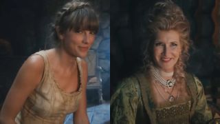 From left to right: Taylor Swift and Laura Dern in the Bejeweled music video