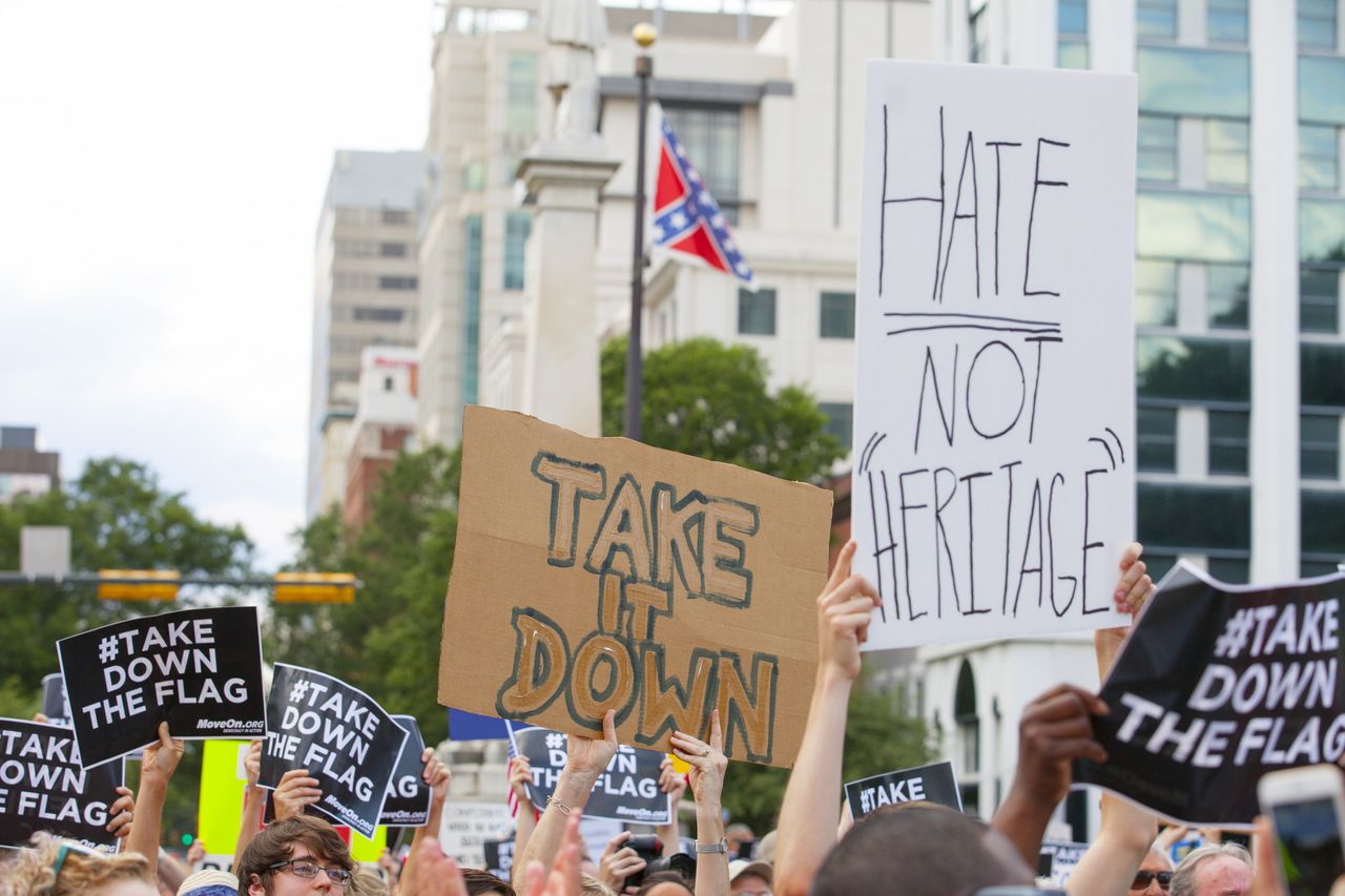 Confederate flag rally