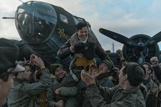 Major Robert Rosenthal is congratulated after his 25th mission in Masters of the Air episode 7 recap