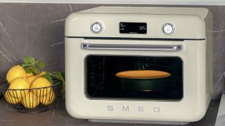 Smeg Countertop Air Fry Oven with Steam in cream