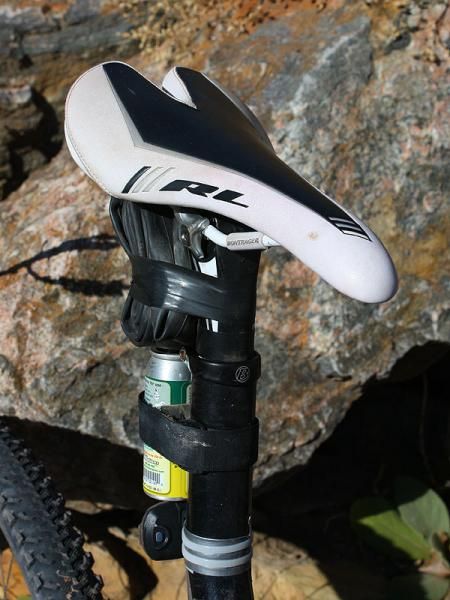 Magelky stuck with the stock Bontrager Race Lite saddle that came on his bike.