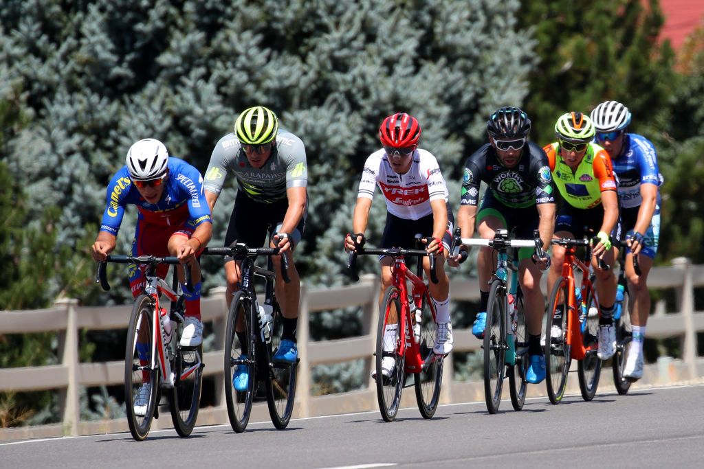 An early breakaway attempt on stage 2 of Tour of Utah