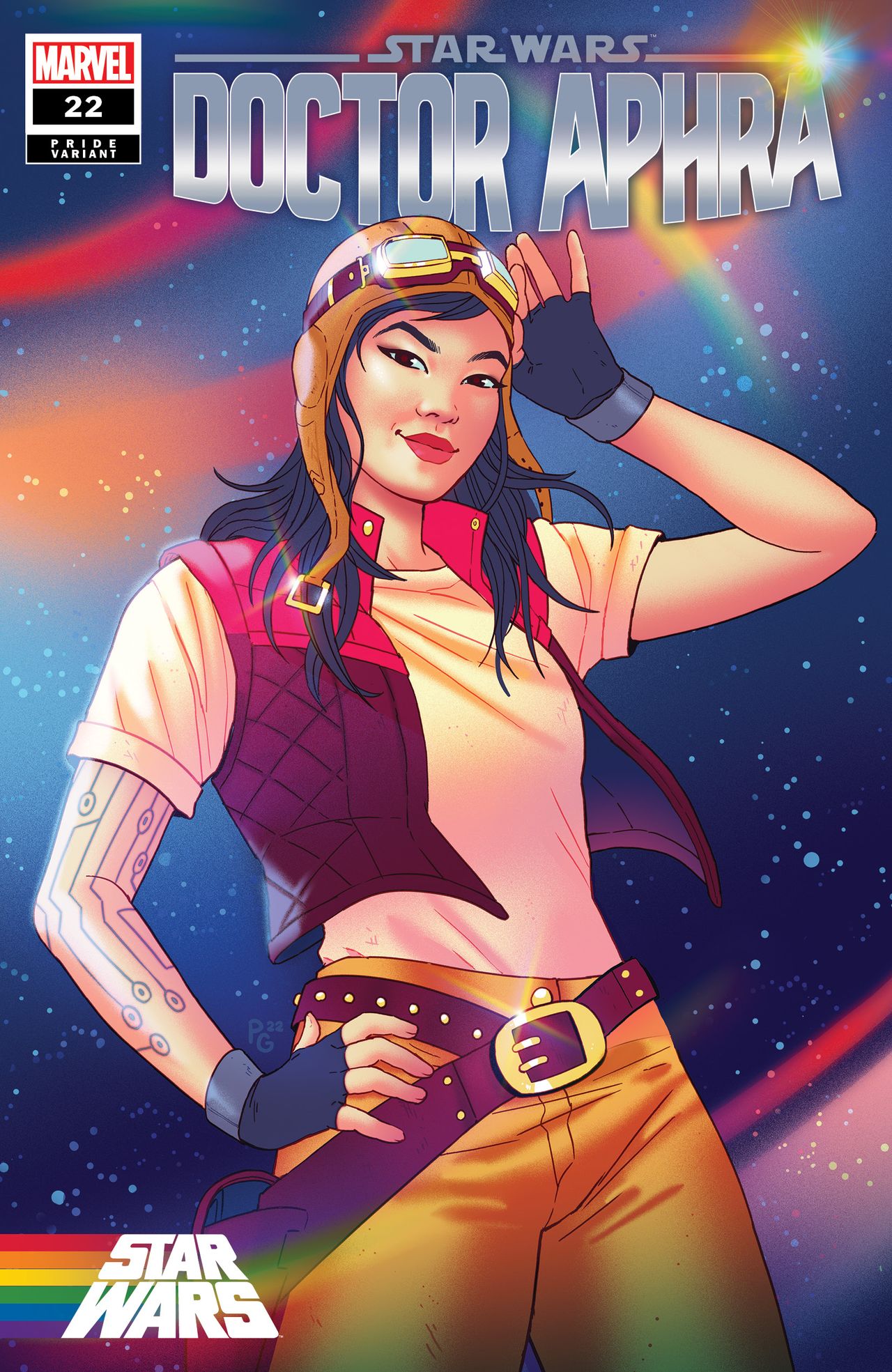 Star Wars: Doctor Aphra #22 Pride variant by Paulina Ganucheau