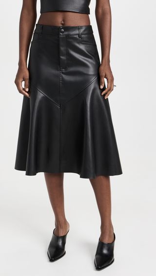 Jesse Faux Leather Skirt