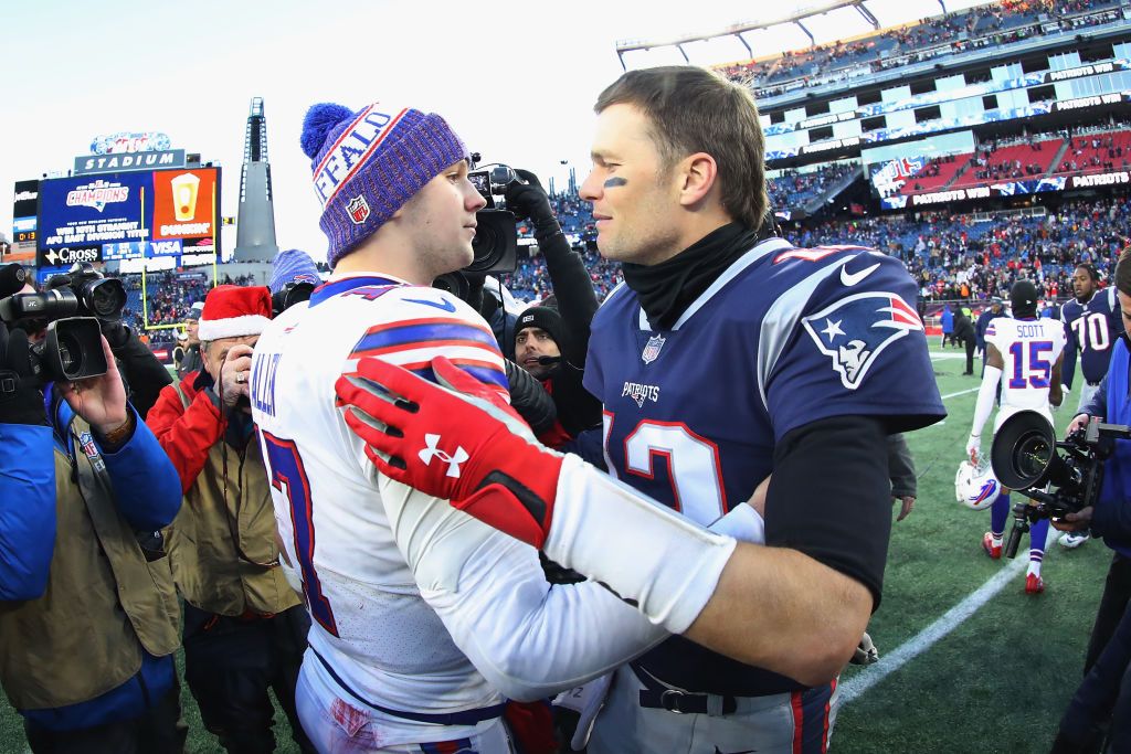 Josh Allen and Tom Brady.