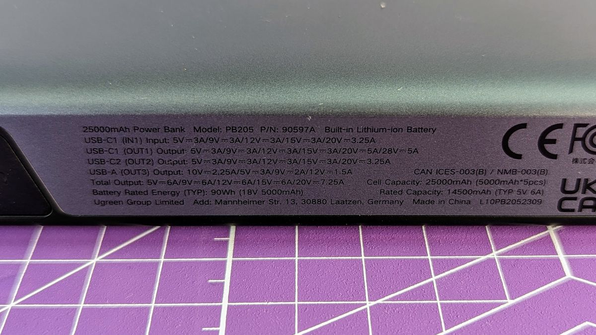 Ugreen 145W PB205 25K power bank