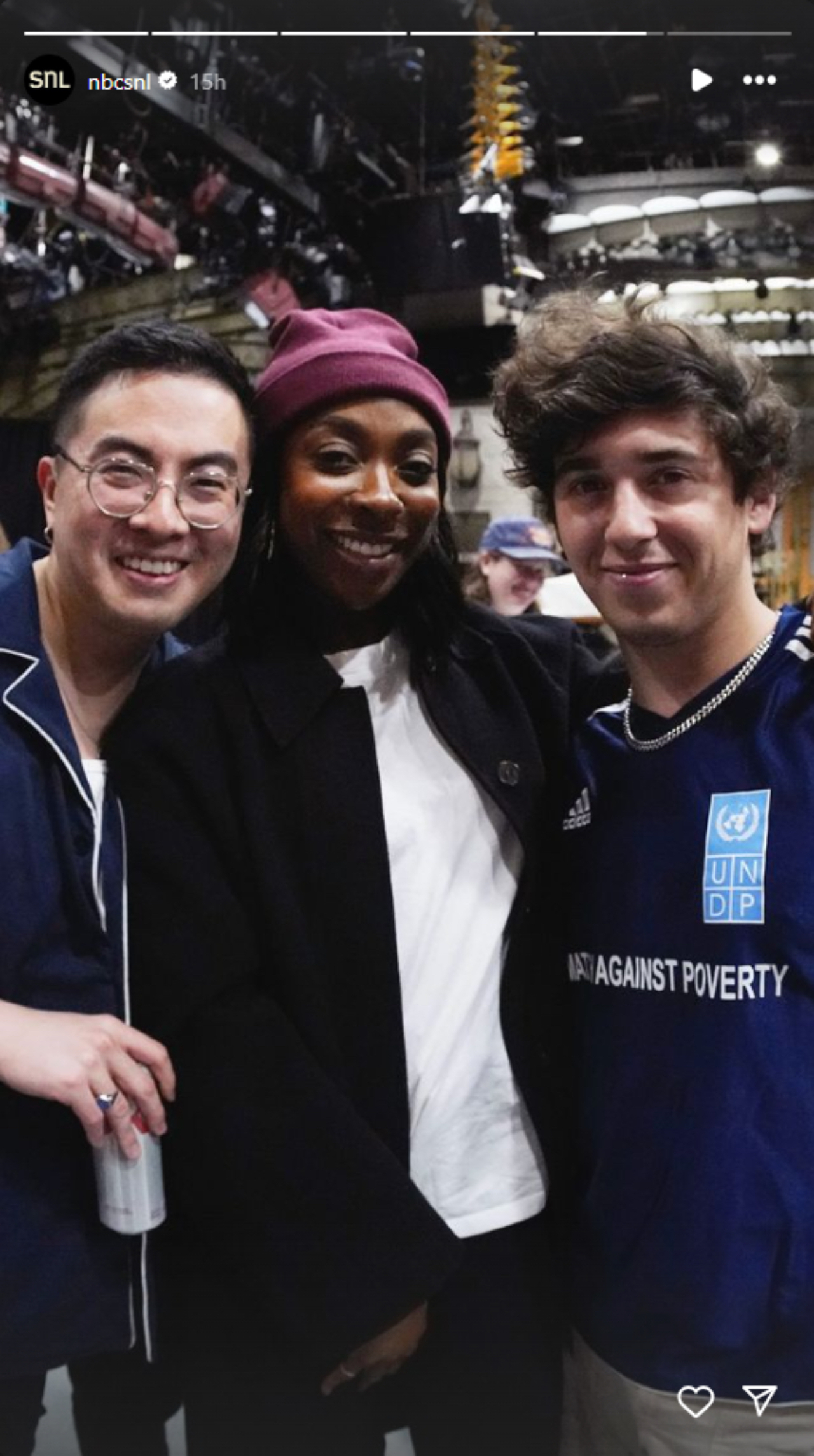 Ego Nwodim,Marcello Hernandez and Bowen Yang at SNL Read Through