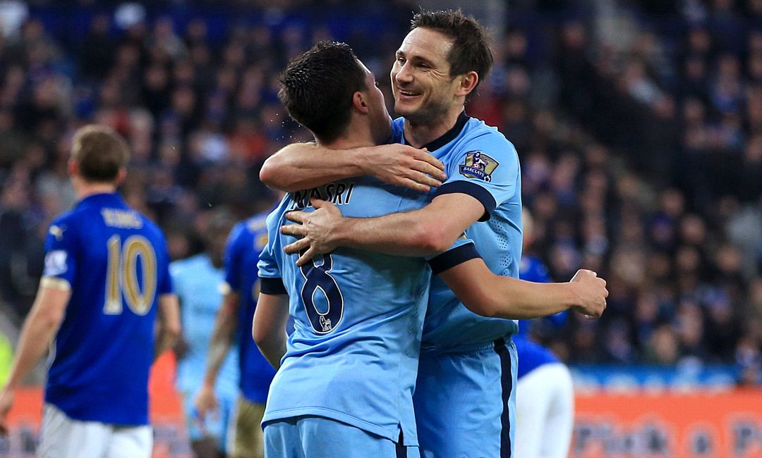 Frank Lampard in action for Manchester City