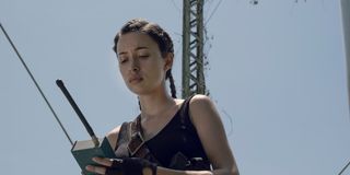 the walking dead season 9 christian serratos rosita amc