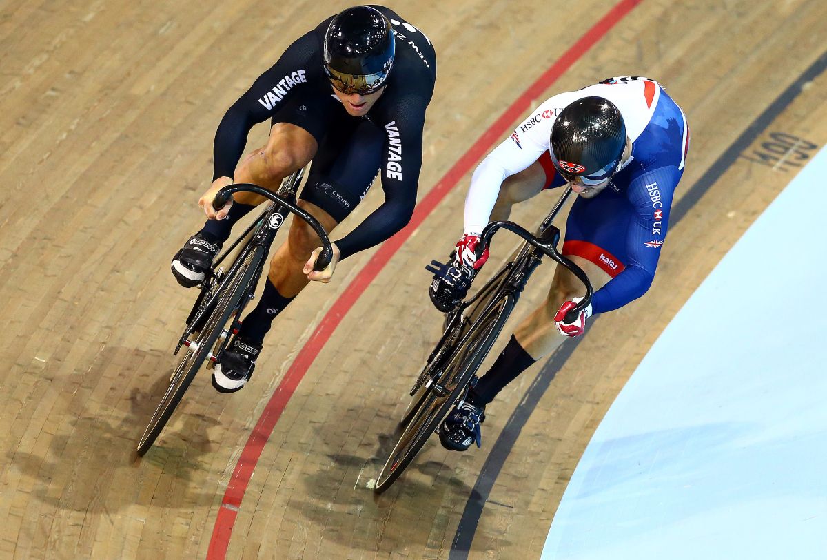 Ethan Mitchell (New Zealand) and Philip Hindes (Great Britain)