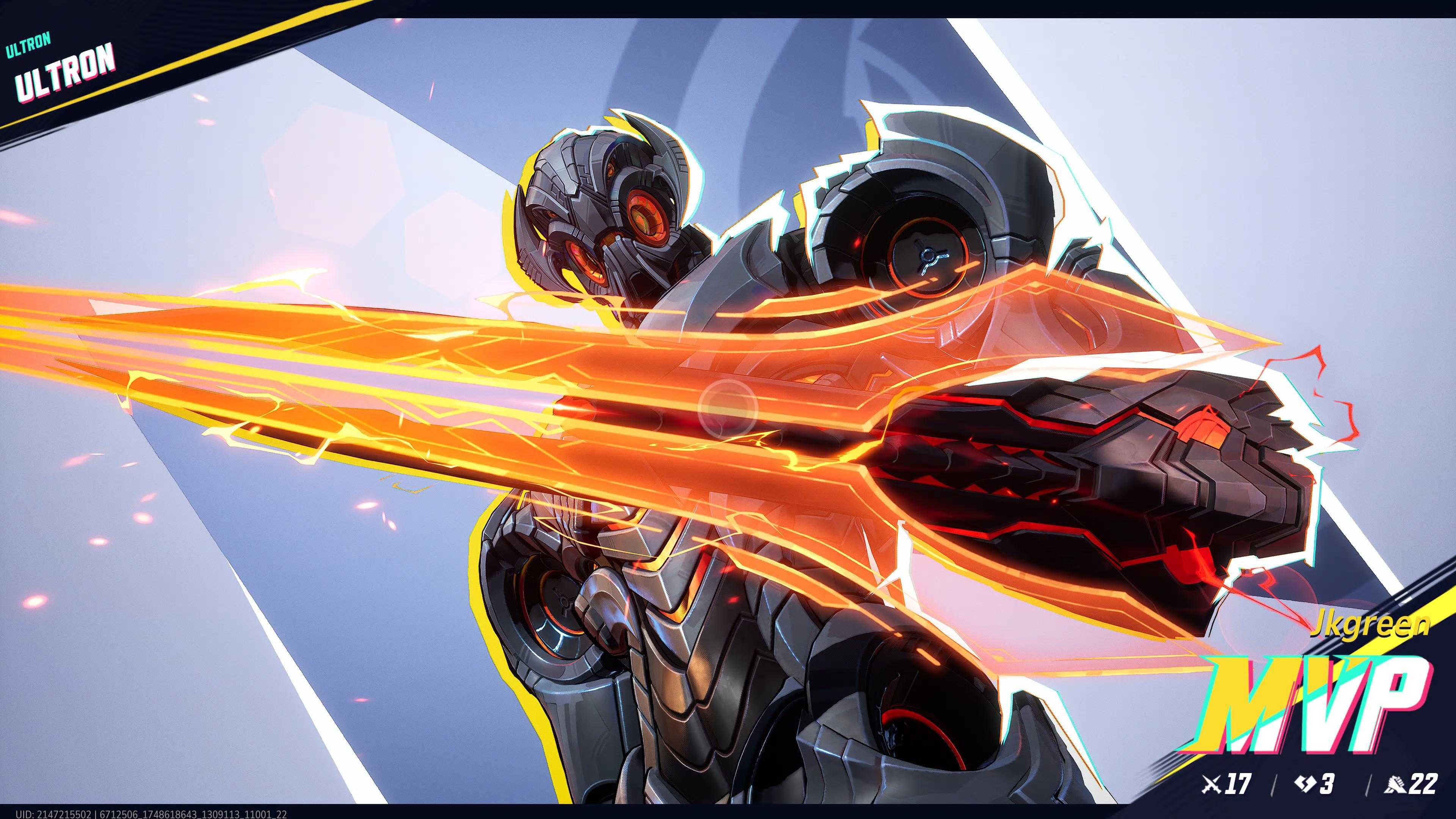 Ultron on the MVP screen