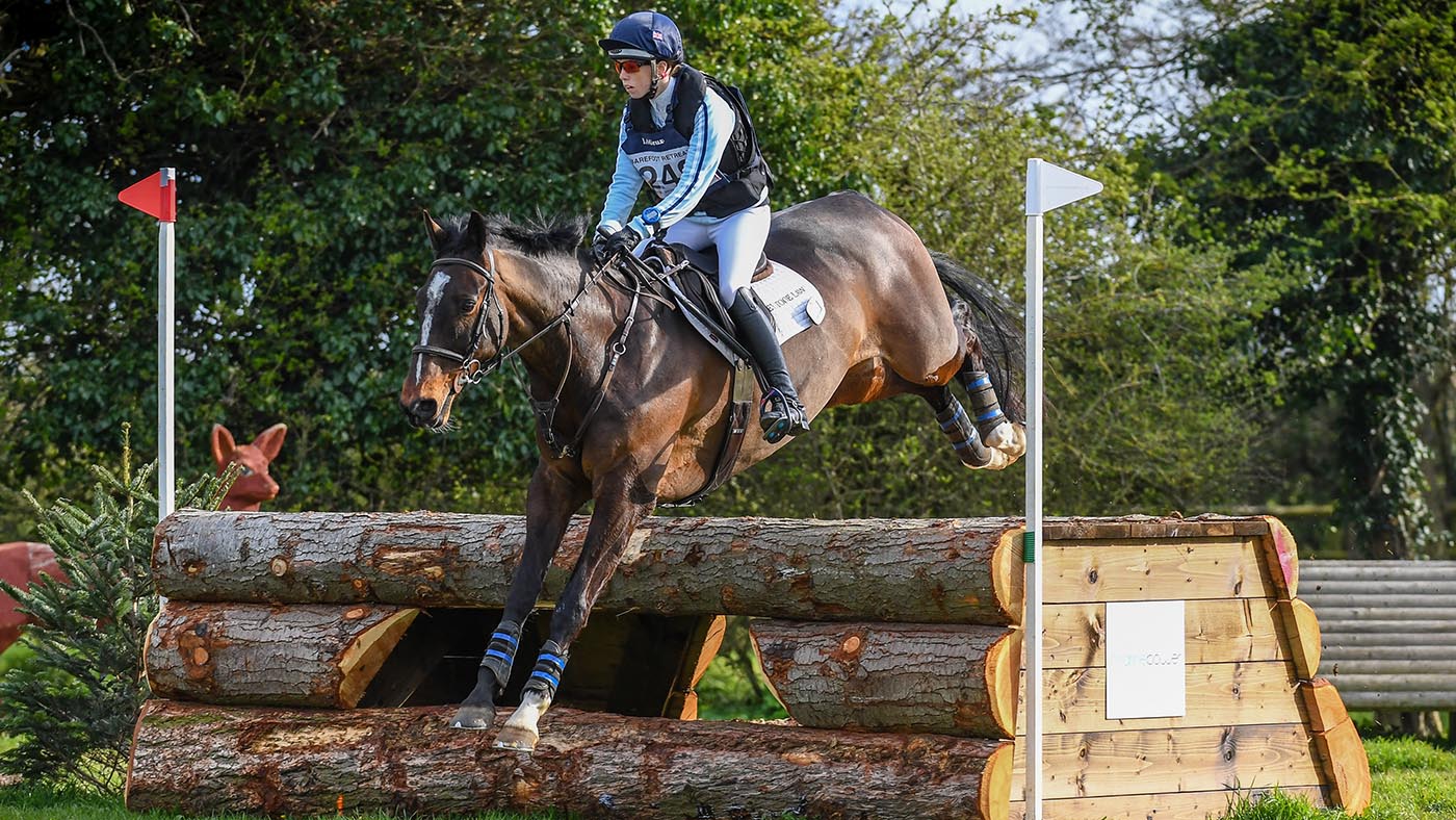 BURNHAM MARKET Alice Casburn riding Topspin during the CCI-S 4* Section B at BAREFOOT RETREATS BURNHAM MARKET INTERNATIONAL (1) held at Sussex Farm in the Burnham Market near King's Lynn in Norfolk in United Kingdom on the 17th April 2023
