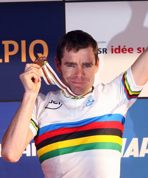 Silence-Lotto's Cadel Evans after Worlds win