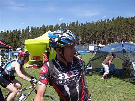 Winner Josh Tostado after the Breckenridge 100