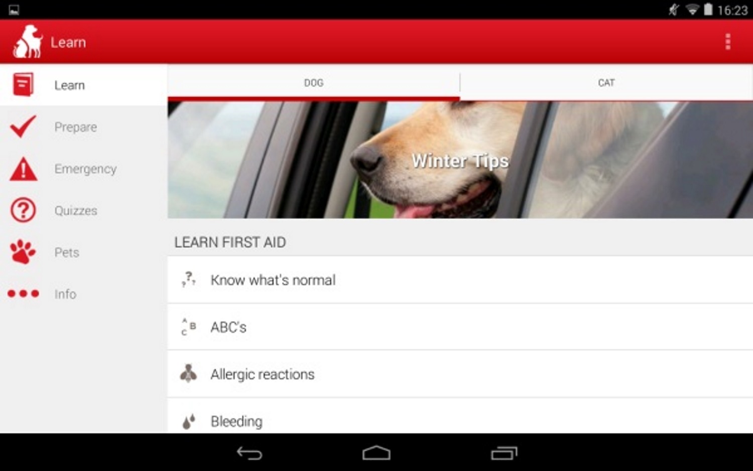 Pet First Aid by American Red Cross (Android, iOS: Free)